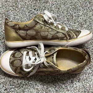 Coach Tan Monogram Shoes